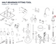 HALF-BEARINGS FITTING TOOL 887133452 diagram position