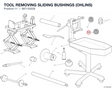 TOOL REMOVING SLIDING BUSHINGS (OHLINS) 887133528 diagram position