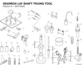 GEARBOX LAY SHAFT TRUING TOOL 887133549 diagram position