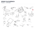 SPARK PLUG WRENCH 887133633 diagram position