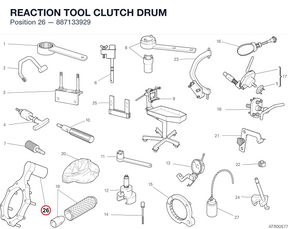 REACTION TOOL CLUTCH DRUM 887133929 diagram position