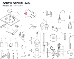 SCREW, SPECIAL (M6) 887133943 diagram position