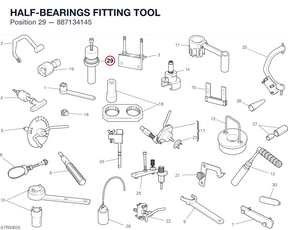 HALF-BEARINGS FITTING TOOL 887134145 diagram position