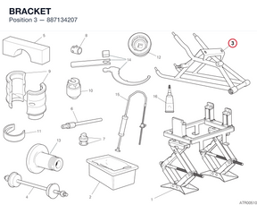BRACKET 887134207 diagram position