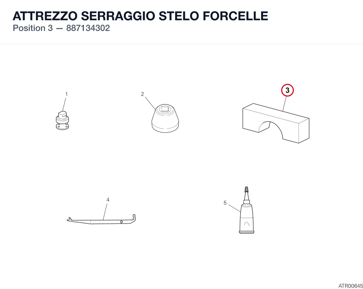 ATTREZZO SERRAGGIO STELO FORCELLE