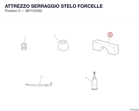 ATTREZZO SERRAGGIO STELO FORCELLE