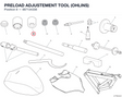 PRELOAD ADJUSTEMENT TOOL (OHLINS) 887134338 diagram position