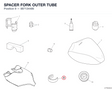 SPACER FORK OUTER TUBE 887134486 diagram position
