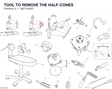 TOOL TO REMOVE THE HALF-CONES 887134507 diagram position