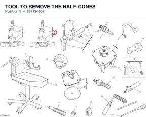 TOOL TO REMOVE THE HALF-CONES 887134507 diagram position