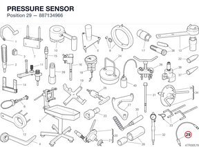 PRESSURE SENSOR 887134966 diagram position
