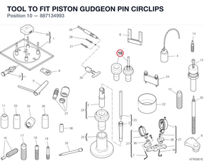 TOOL TO FIT PISTON GUDGEON PIN CIRCLIPS 887134993 diagram position