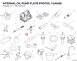 INTERNAL OIL PUMP FLUTE PROTEC. FLANGE 8871A401A diagram position
