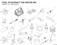 TOOL TO EXTRACT THE PISTON PIN 8871A441A diagram position