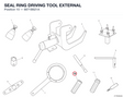 SEAL RING DRIVING TOOL EXTERNAL 8871B621A diagram position