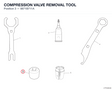 COMPRESSION VALVE REMOVAL TOOL 8871B711A diagram position