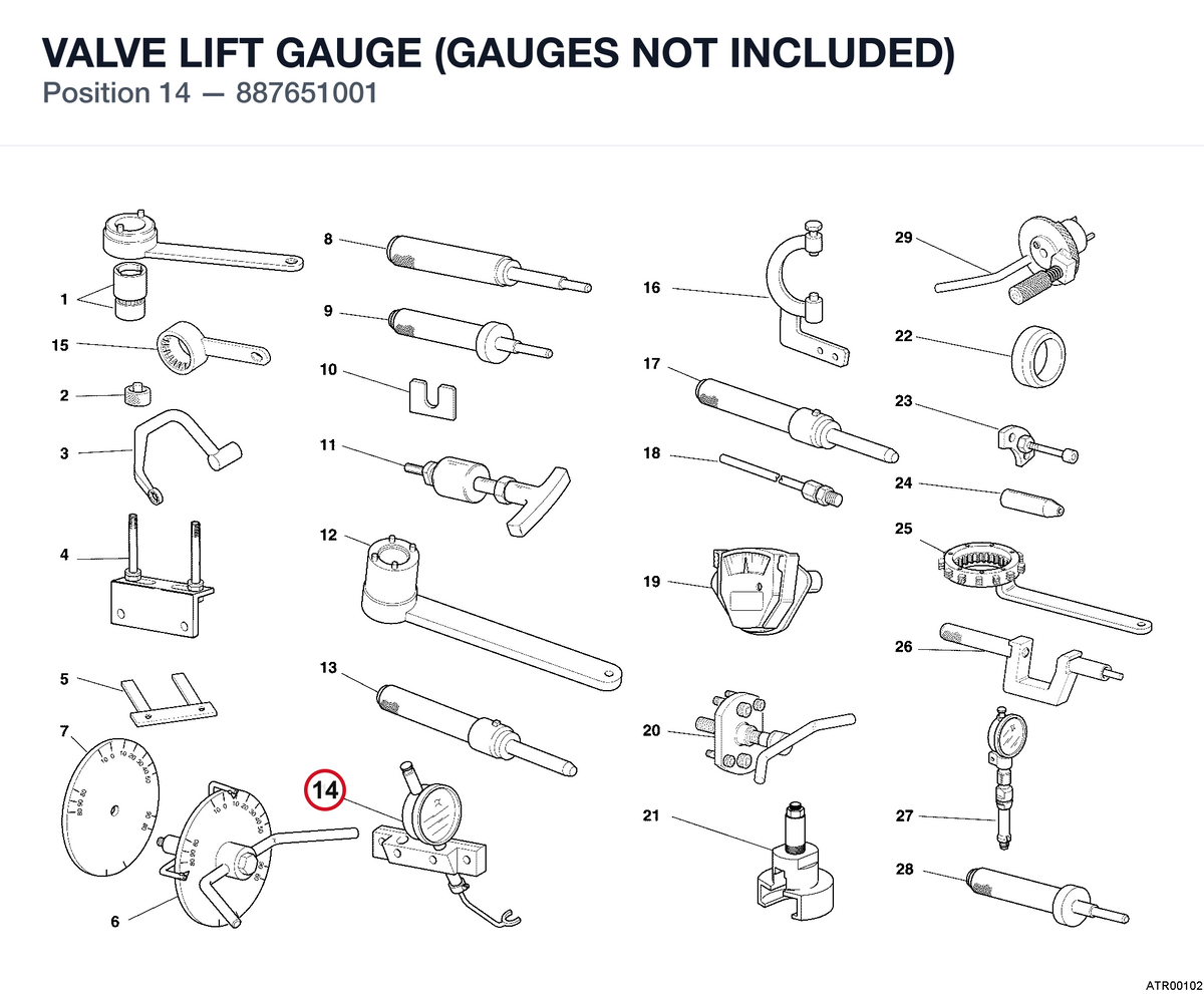 VALVE LIFT GAUGE (GAUGES NOT INCLUDED)