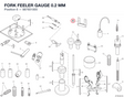 FORK FEELER GAUGE 0.2 MM 887651005 diagram position