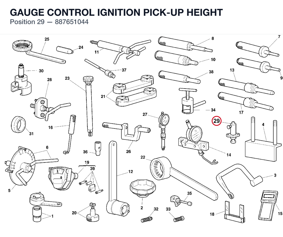 GAUGE CONTROL IGNITION PICK-UP HEIGHT
