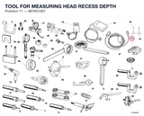TOOL FOR MEASURING HEAD RECESS DEPTH