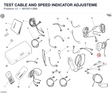 TEST CABLE AND SPEED INDICATOR ADJUSTEME