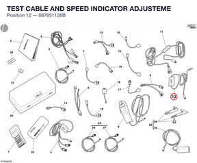 TEST CABLE AND SPEED INDICATOR ADJUSTEME