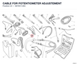 CABLE FOR POTENTIOMETER ADJUSTEMENT