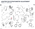 ADAPTER FOR POTENTIOMETER ADJUSTEMENT