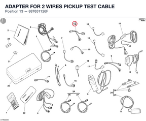 ADAPTER FOR 2 WIRES PICKUP TEST CABLE
