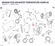 SENSOR FOR AIR/WATER TEMPERATURE SAMPLIN