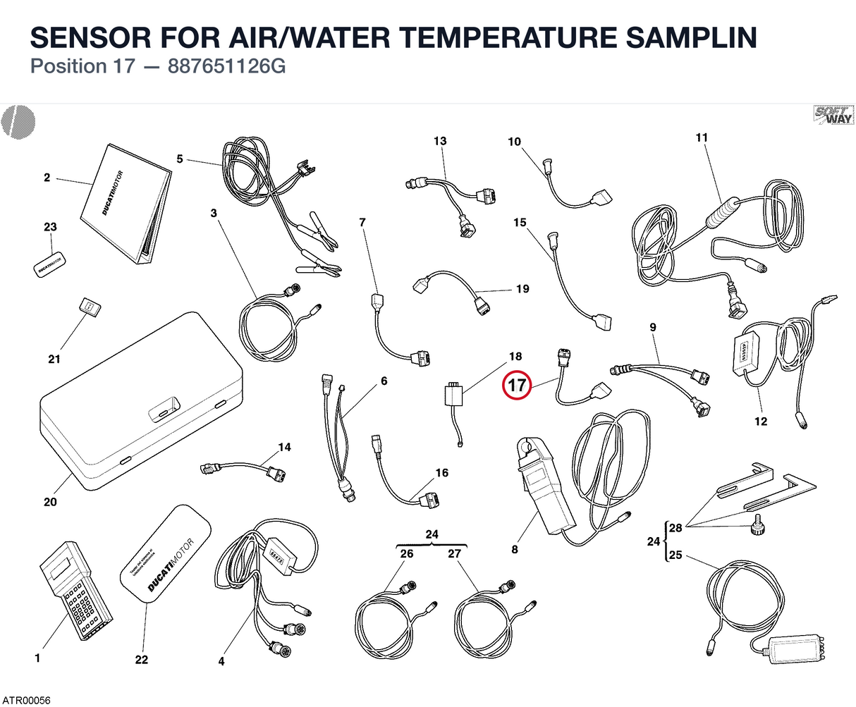 SENSOR FOR AIR/WATER TEMPERATURE SAMPLIN