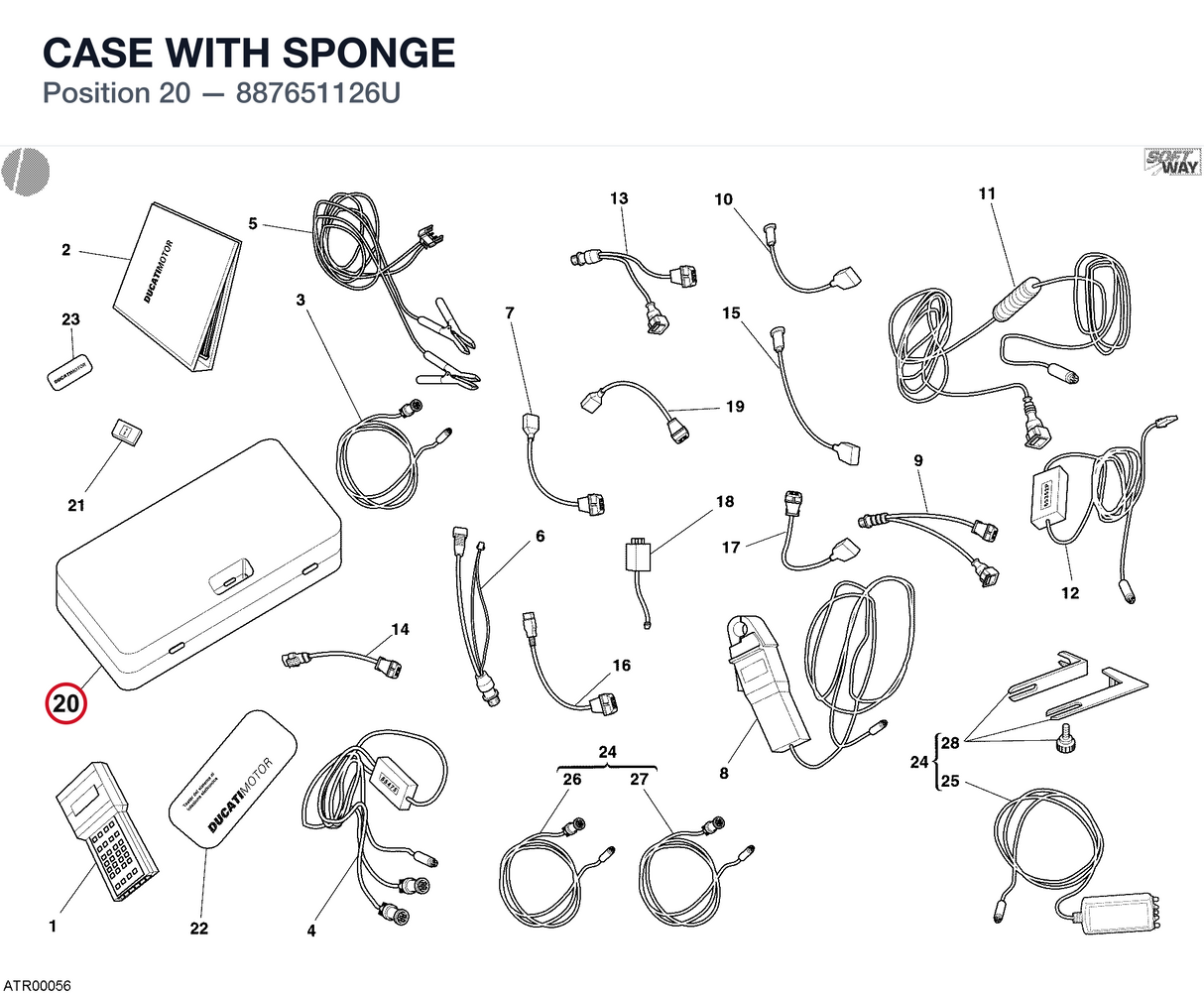 CASE WITH SPONGE