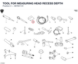 TOOL FOR MEASURING HEAD RECESS DEPTH