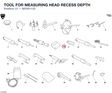 TOOL FOR MEASURING HEAD RECESS DEPTH