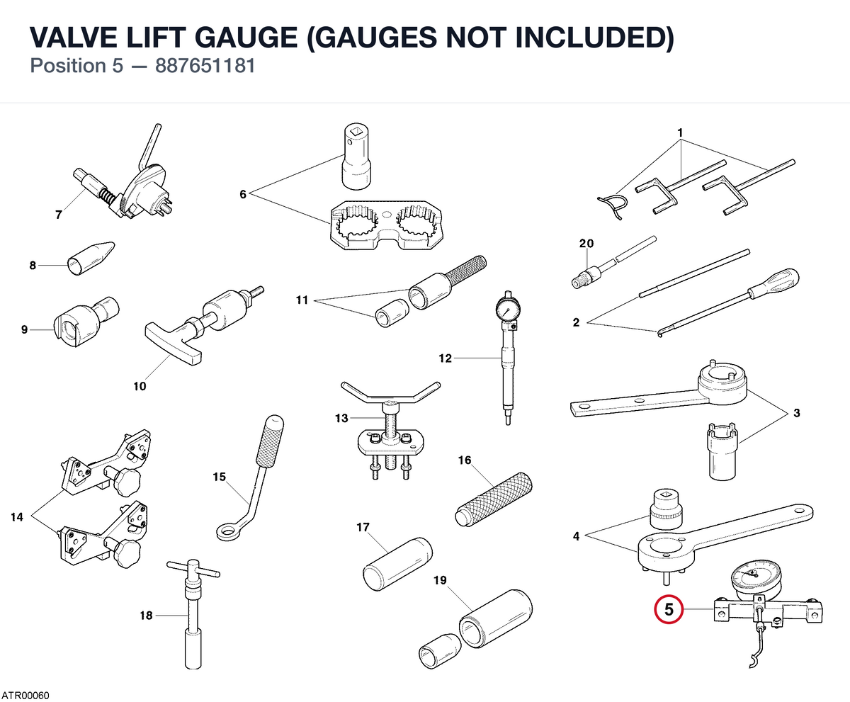 VALVE LIFT GAUGE (GAUGES NOT INCLUDED)