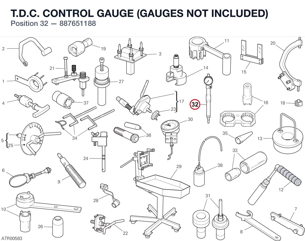 T.D.C. CONTROL GAUGE (GAUGES NOT INCLUDED)