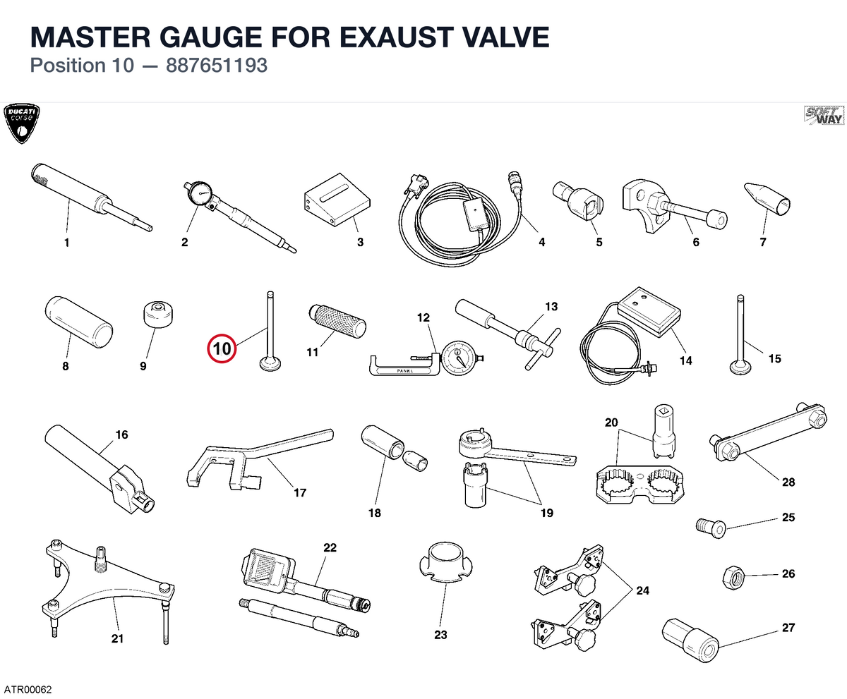 MASTER GAUGE FOR EXAUST VALVE