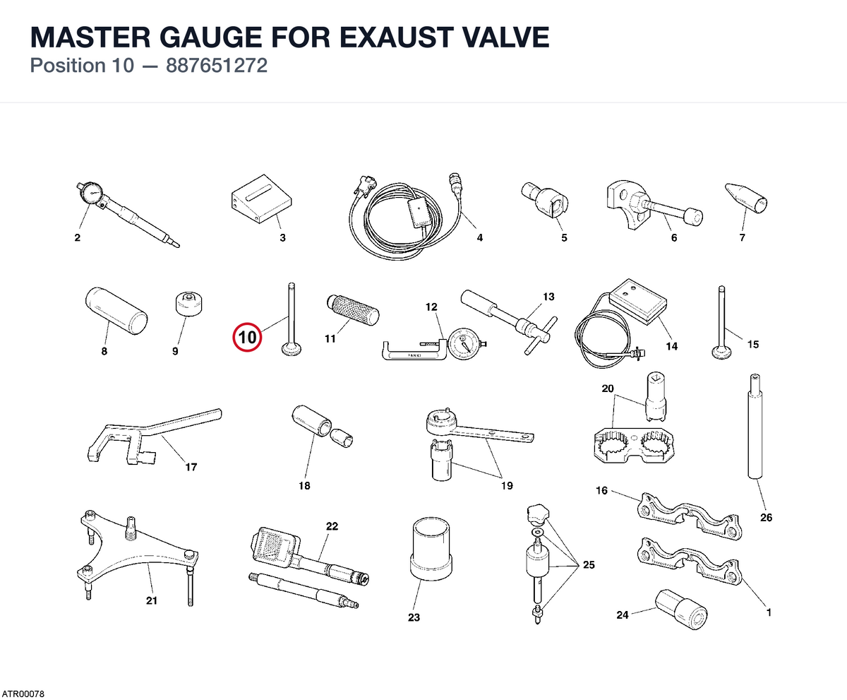 MASTER GAUGE FOR EXAUST VALVE