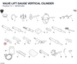 VALVE LIFT GAUGE VERTICAL CILINDER