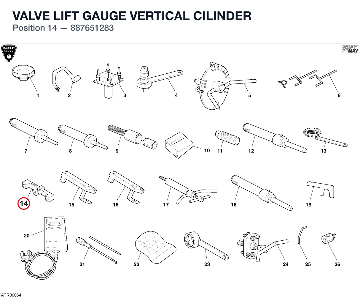VALVE LIFT GAUGE VERTICAL CILINDER