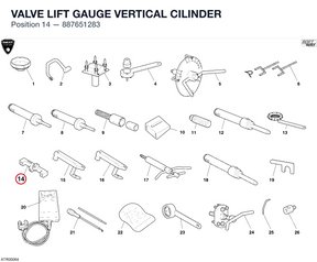VALVE LIFT GAUGE VERTICAL CILINDER