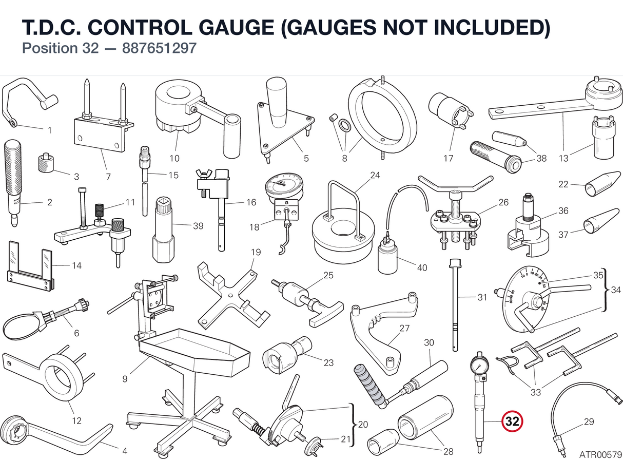 T.D.C. CONTROL GAUGE (GAUGES NOT INCLUDED)
