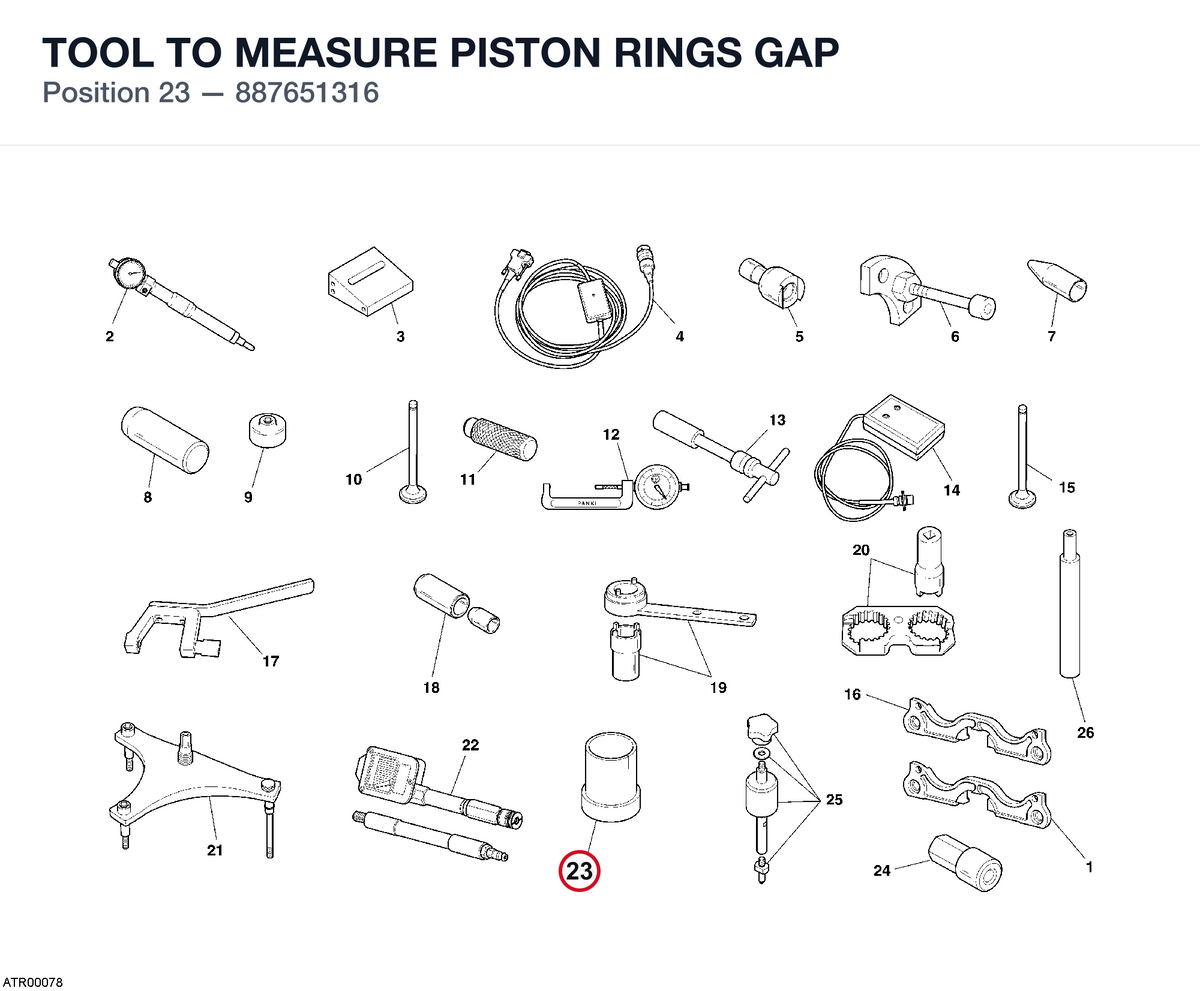 TOOL TO MEASURE PISTON RINGS GAP