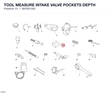 TOOL MEASURE INTAKE VALVE POCKETS DEPTH