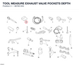 TOOL MEASURE EXHAUST VALVE POCKETS DEPTH