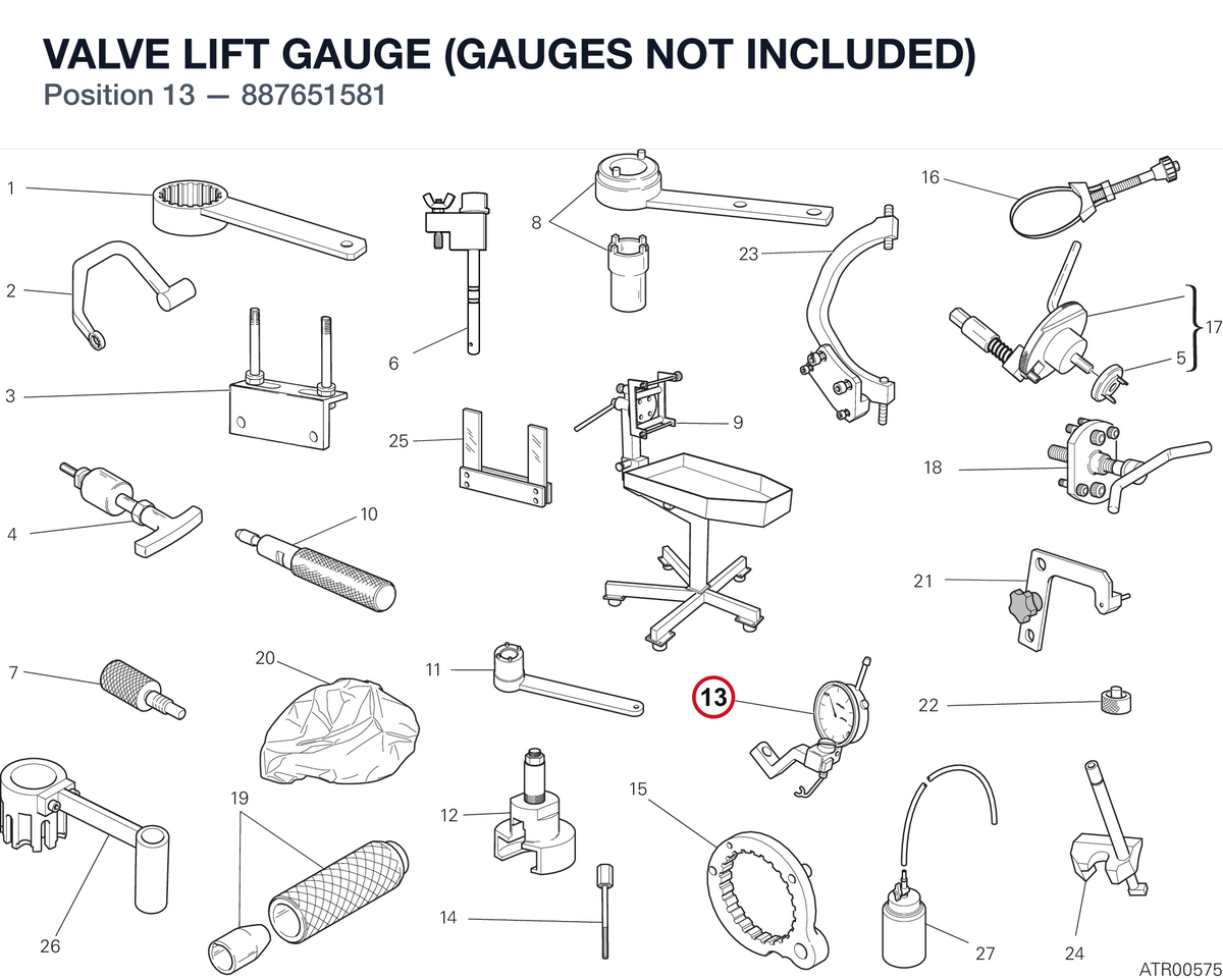 VALVE LIFT GAUGE (GAUGES NOT INCLUDED)