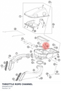 Diagram preview: THROTTLE ROPE CHANNEL (69006001030)