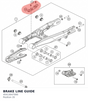 Diagram preview: BRAKE LINE GUIDE (45413047000)