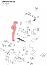 Diagram preview: GROUND WIRE (63511097000)