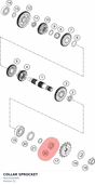 Diagram preview: COLLAR SPROCKET (96333030000)